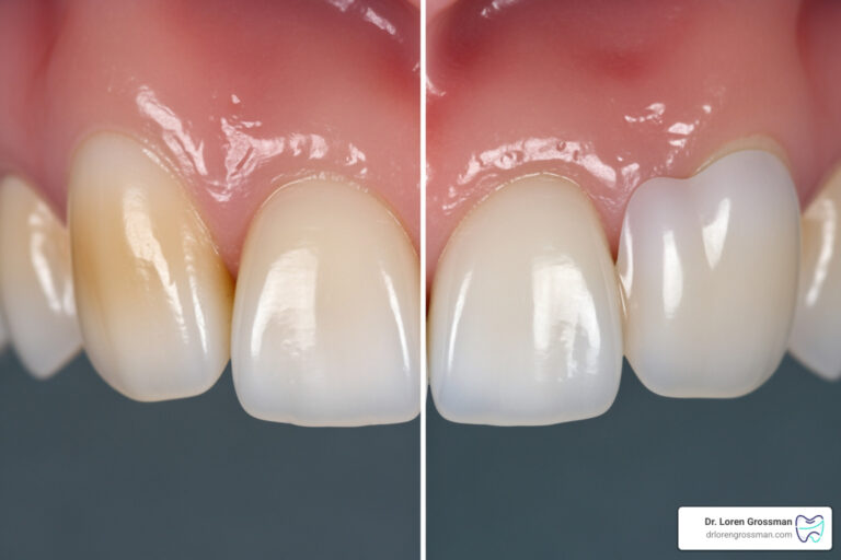 Choosing Between a Crown and a Veneer for Your Front Teeth