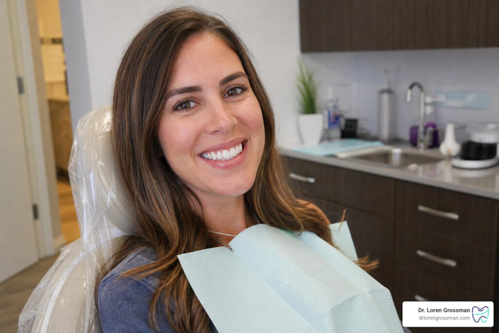 dental veneers applied patient smiling confidently cosmetic dentistry