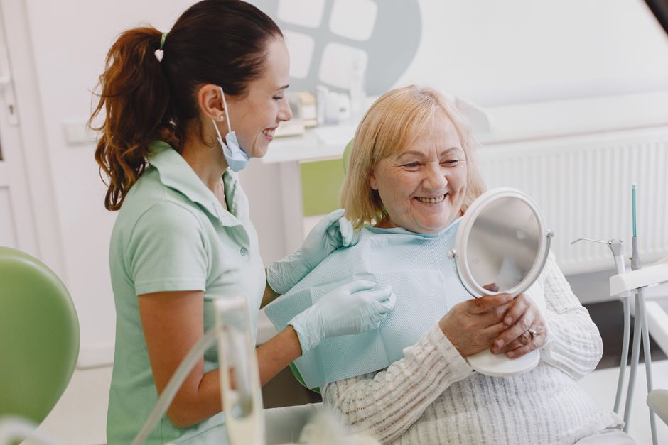 patient smiling after dental implant treatment